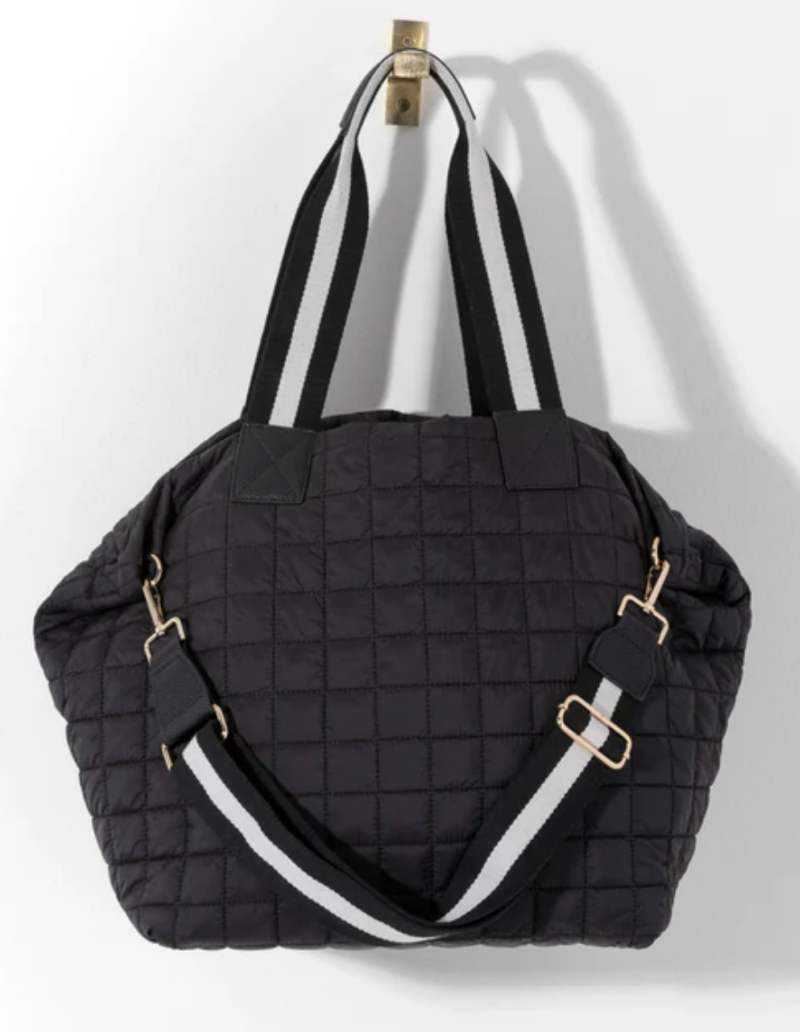 Shiraleah Ezra Quilted Nylon Travel Tote