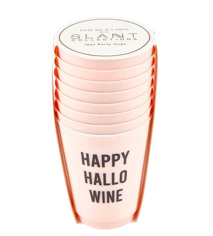 Happy Hallo Wine Cups