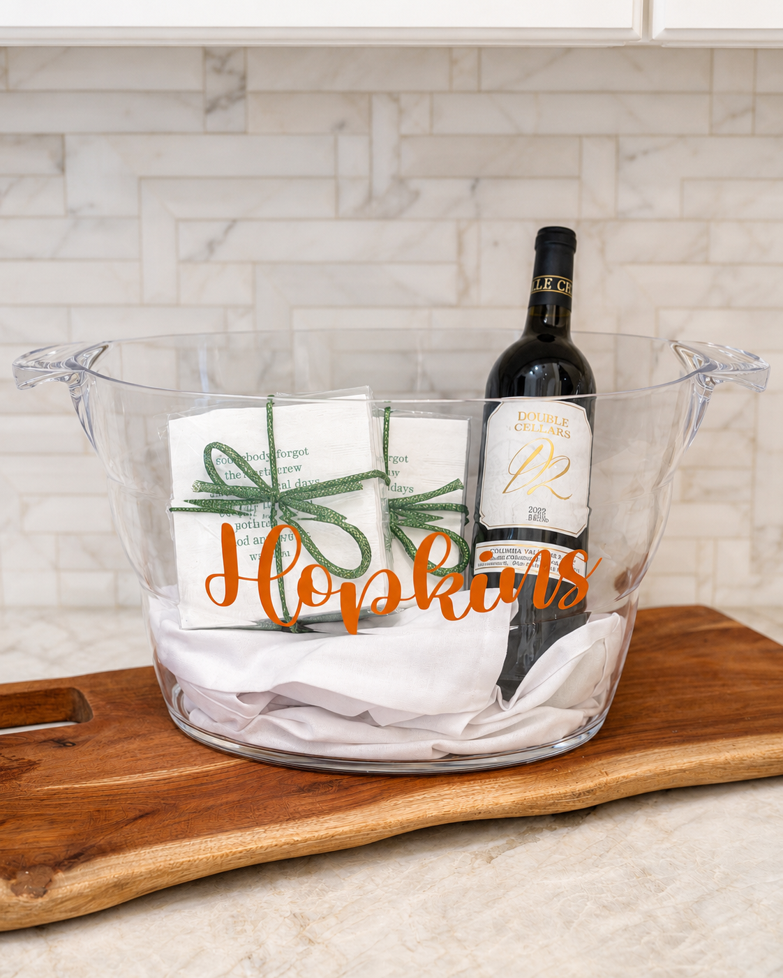 Personalized Acrylic Beverage Tub