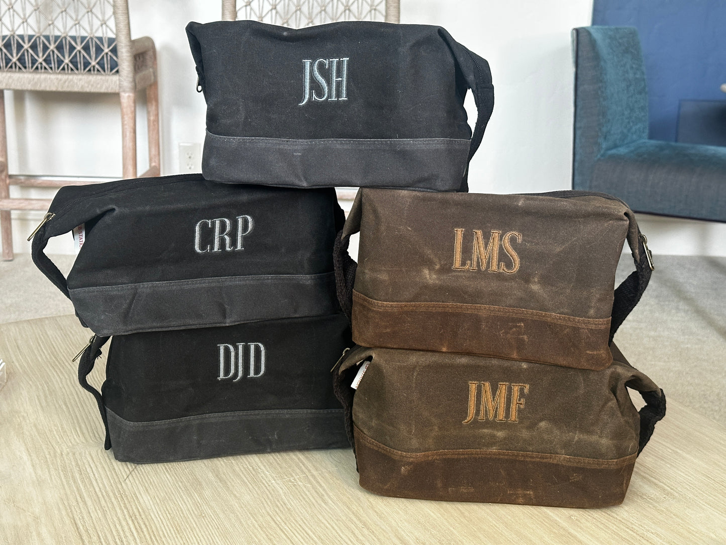 Waxed Canvas Dopp Kit