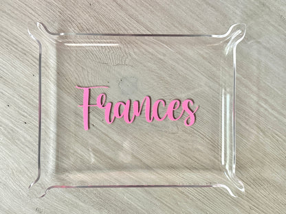 Personalized Acrylic Tray