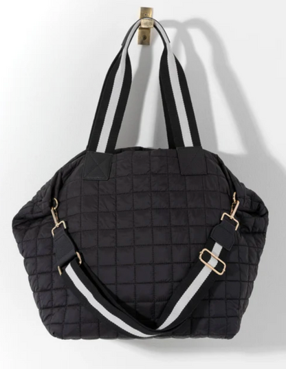 Shiraleah Ezra Quilted Nylon Travel Tote