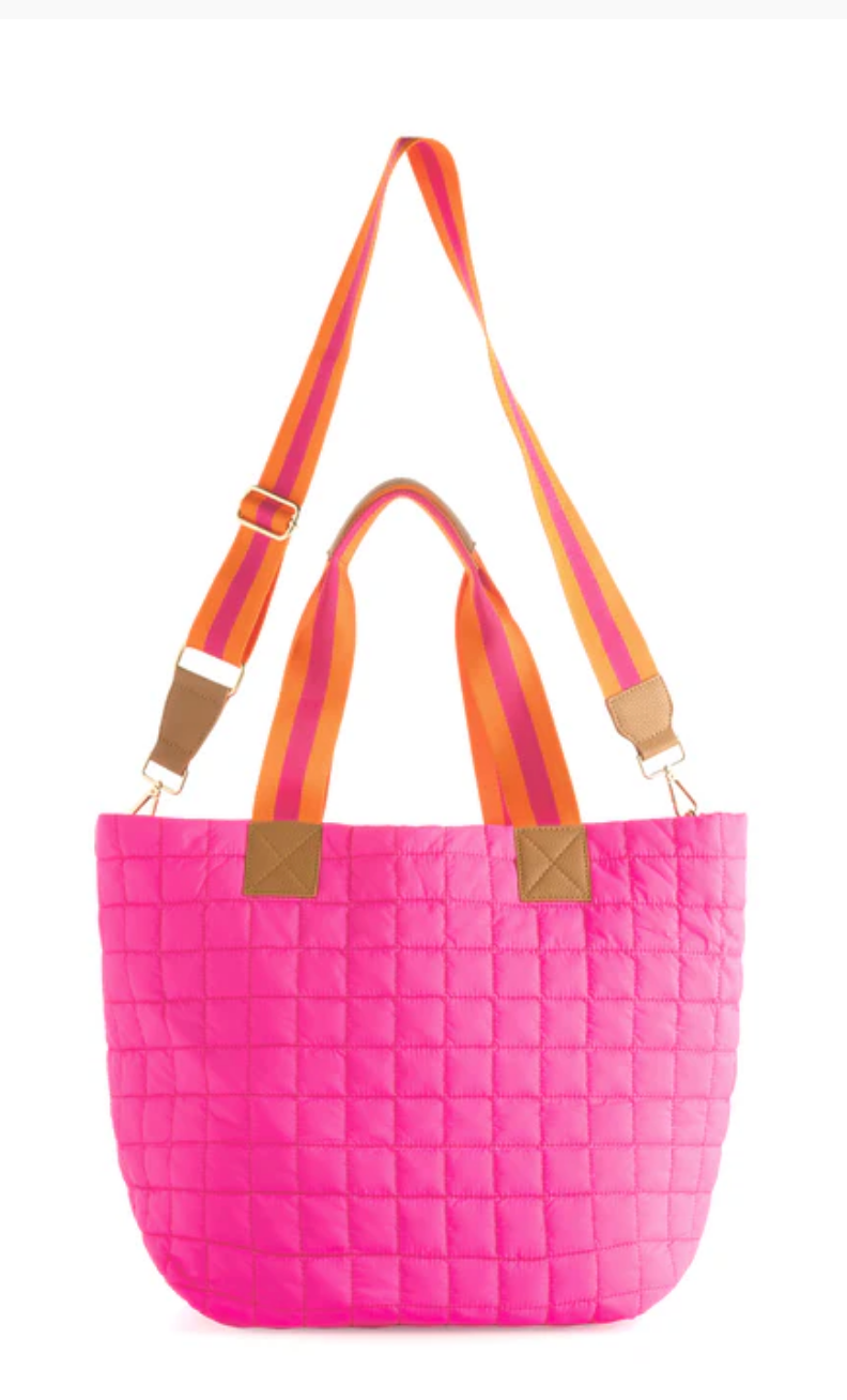 Shiraleah Ezra Quilted Nylon Travel Tote