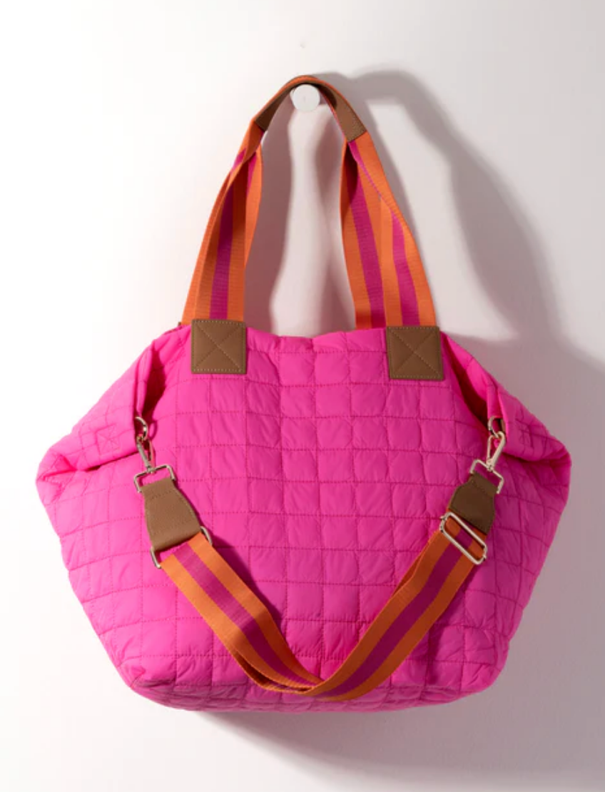 Shiraleah Ezra Quilted Nylon Travel Tote