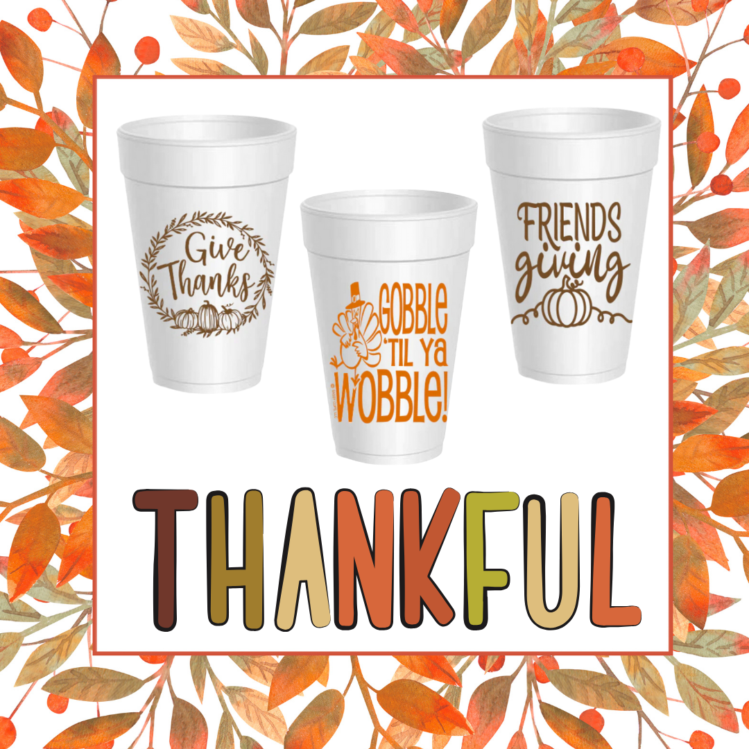 Thanksgiving 16 oz. styrofoam cups